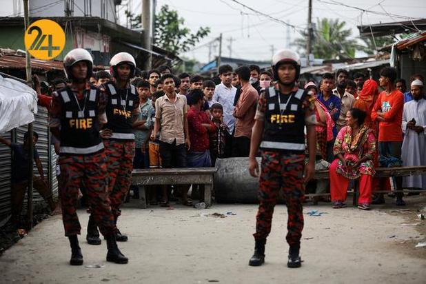 آتش سوزی در کارخانه تولید آبمیوه در بنگلادش