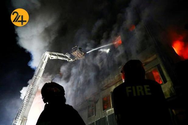 آتش سوزی در کارخانه تولید آبمیوه در بنگلادش