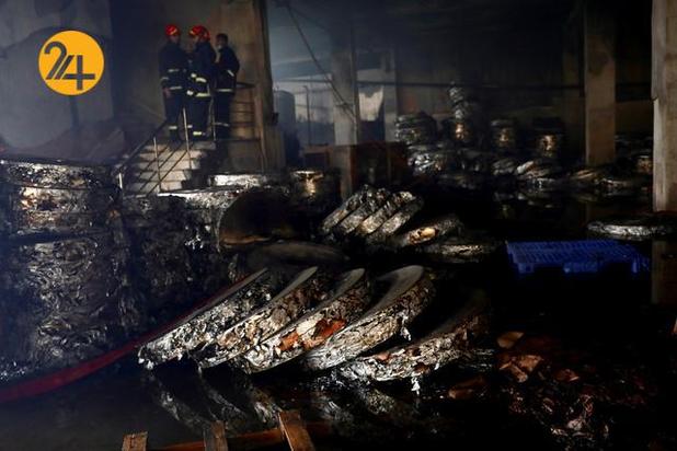 آتش سوزی در کارخانه تولید آبمیوه در بنگلادش