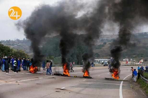 تظاهرات علیه بازداشت رئیس‌جمهور سابق آفریقای جنوبی