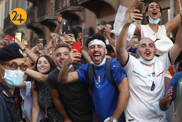 جشن قهرمانی تیم ملی ایتالیا