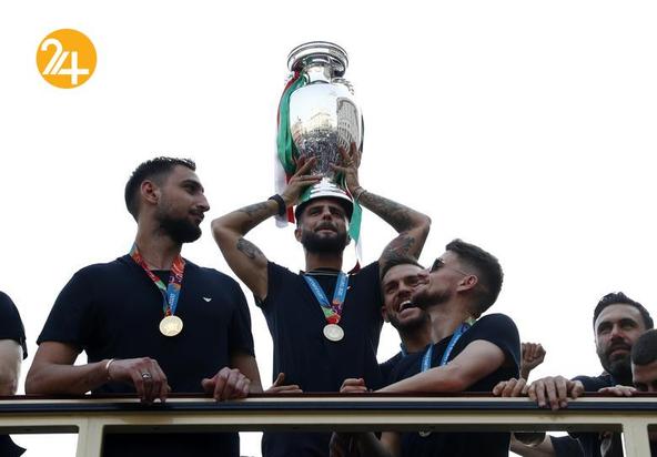 جشن قهرمانی تیم ملی ایتالیا