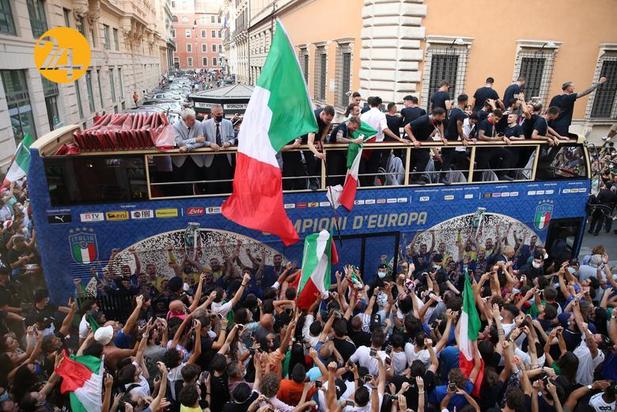 جشن قهرمانی تیم ملی ایتالیا