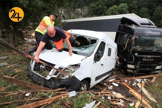 بارندگی شدید در غرب اروپا