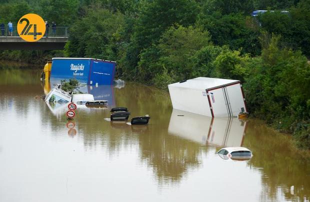بارندگی شدید در غرب اروپا