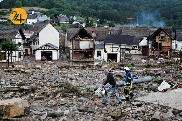 بارندگی شدید در غرب اروپا