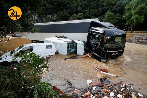 بارندگی شدید در غرب اروپا