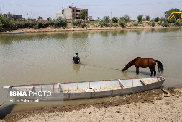رهاسازی آب سد کرخه