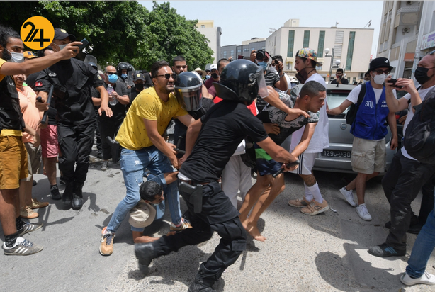 اعتراضات ضد دولتی در تونس