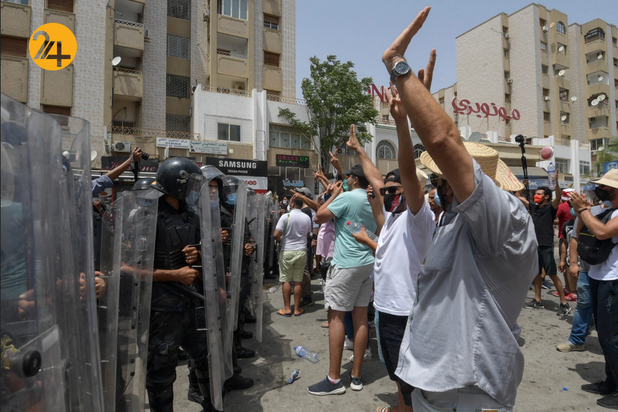 اعتراضات ضد دولتی در تونس