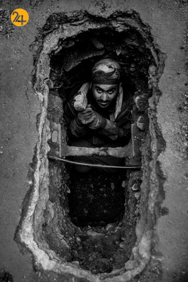 مهاجران افغان در چاه‌های فاضلاب ایران