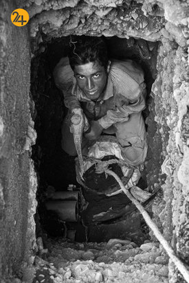 مهاجران افغان در چاه‌های فاضلاب ایران