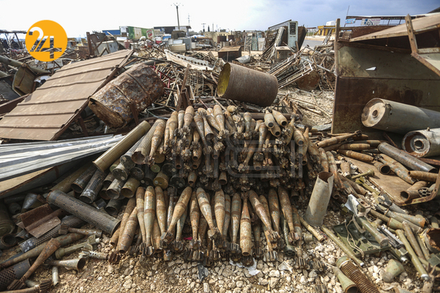 تصاویری از پوکه‌های گلوله‌ جنگ سوریه