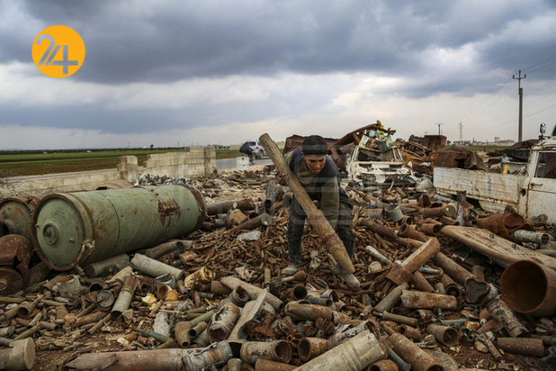 تصاویری از پوکه‌های گلوله‌ جنگ سوریه