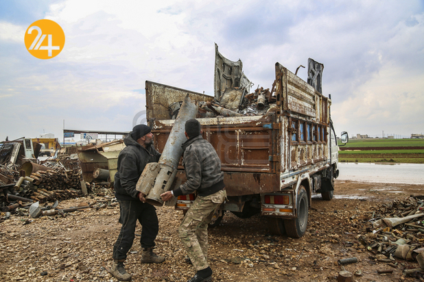 تصاویری از پوکه‌های گلوله‌ جنگ سوریه