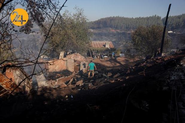 تداوم آتش سوزی در سواحل جنوبی ترکیه