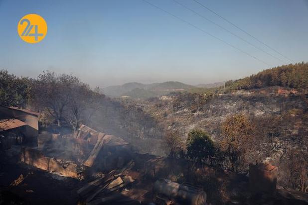تداوم آتش سوزی در سواحل جنوبی ترکیه