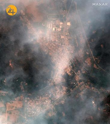 تصاویر ماه‌واره‌ای از بزرگ‌ترین آتش‌سوزی تاریخ کالیفرنیا