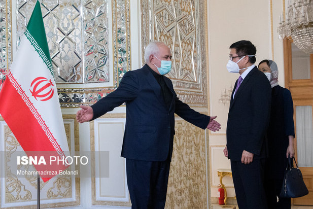 دیدار نماینده ویژه چین در امور افغانستان با محمدجواد ظریف