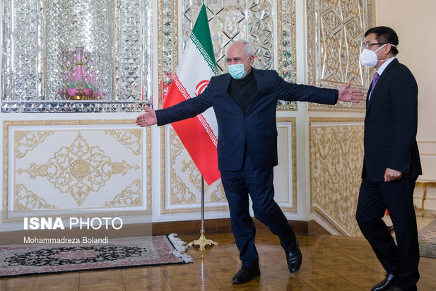 دیدار نماینده ویژه چین در امور افغانستان با محمدجواد ظریف