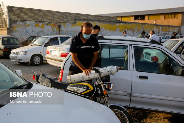 صف‌های طولانی اکسیژن در مشهد