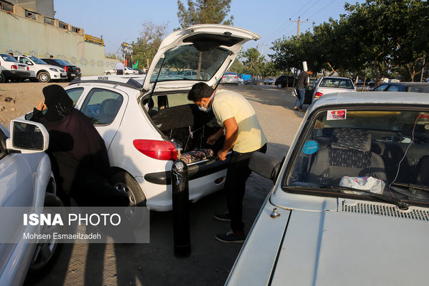 صف‌های طولانی اکسیژن در مشهد