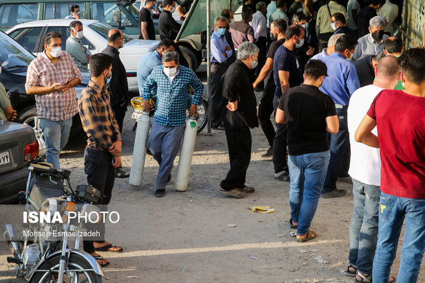 صف‌های طولانی اکسیژن در مشهد