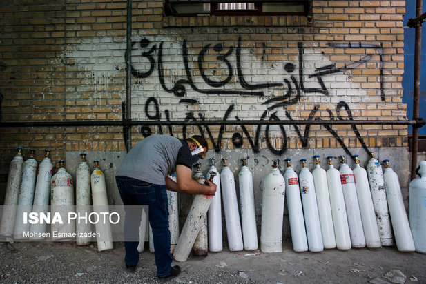 صف‌های طولانی اکسیژن در مشهد