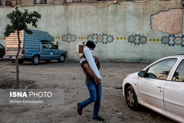 صف‌های طولانی اکسیژن در مشهد