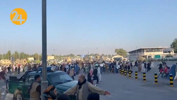 هرج و مرج در فرودگاه بین‌المللی حامدکرزی