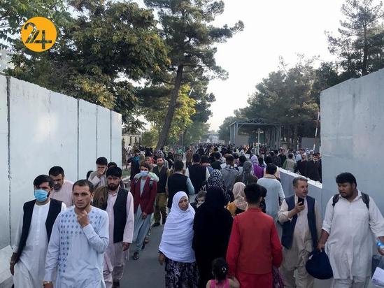 هرج و مرج در فرودگاه بین‌المللی حامدکرزی