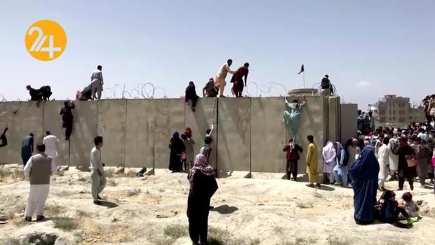 هرج و مرج در فرودگاه بین‌المللی حامدکرزی