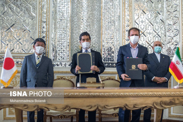 دیدار وزیر امور خارجه ژاپن با محمدجواد ظریف