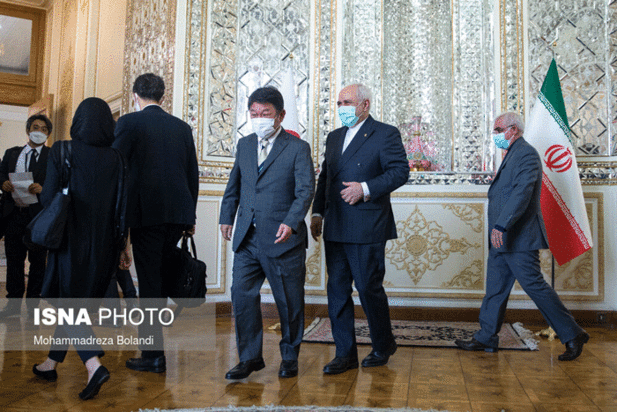 دیدار وزیر امور خارجه ژاپن با محمدجواد ظریف