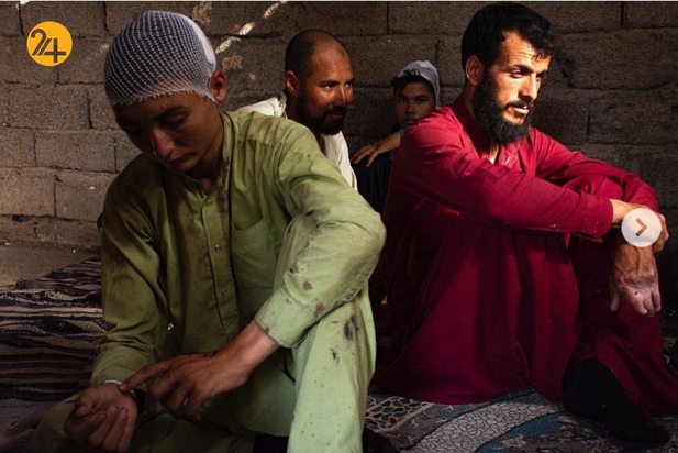 تصاویری غم بار از آوارگان افغان