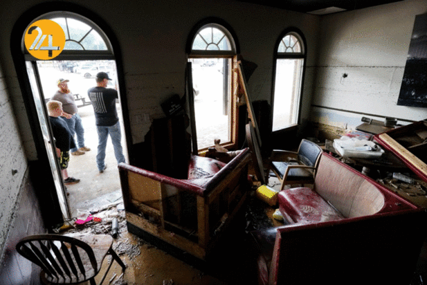 سیل سهمگین در آمریکا