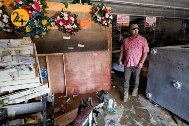 سیل سهمگین در آمریکا