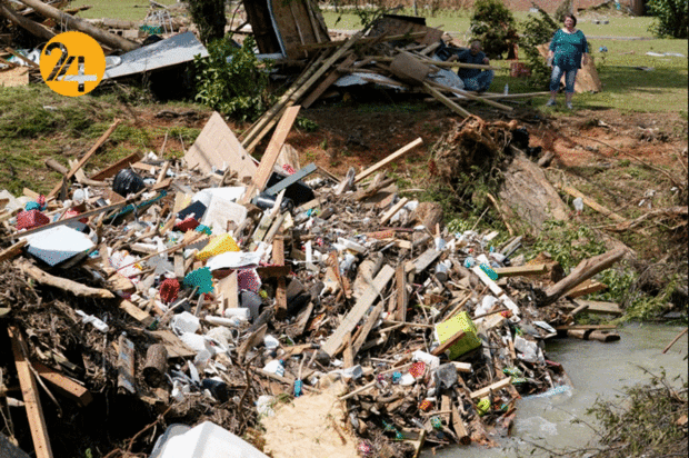 سیل سهمگین در آمریکا