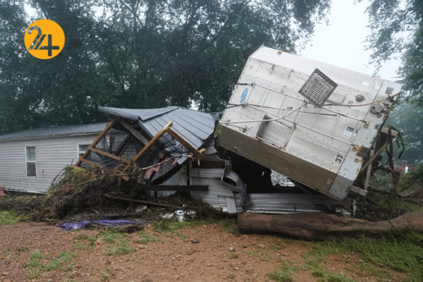 سیل سهمگین در آمریکا