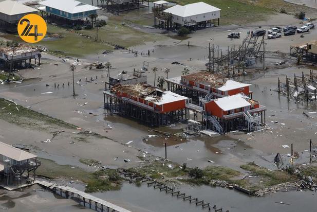 خسارات طوفان سهمگین آیدا