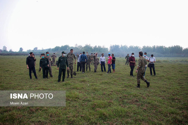 آتش سوزی در تالاب انزلی منطقه چراغ پشتان