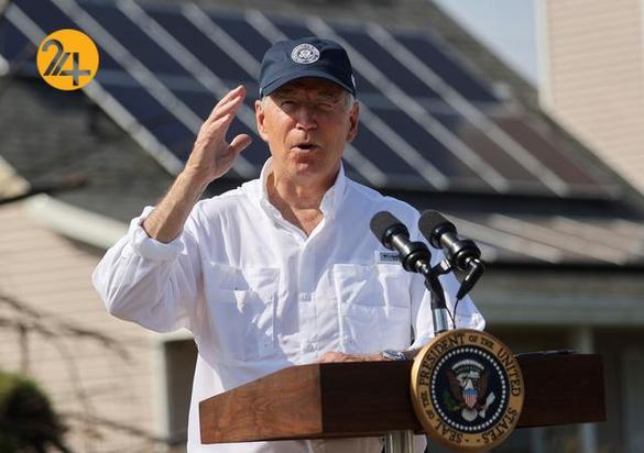 بایدن در میان ویرانه‌های طوفان آیدا