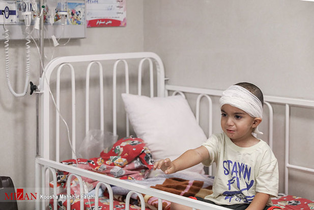 روزهای سخت کودکان کرونایی در بیمارستان