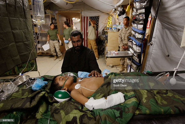 کودکان زخمی و معلول در جنگ افغانستان