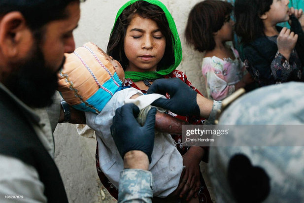 کودکان زخمی و معلول در جنگ افغانستان