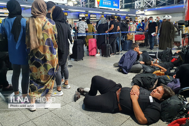 وضعیت فرودگاه امام خمینی با شروع اربعین