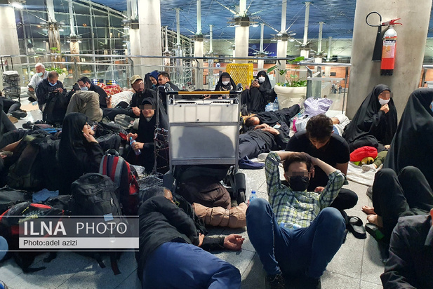 وضعیت فرودگاه امام خمینی با شروع اربعین