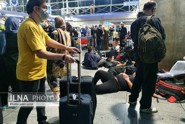 وضعیت فرودگاه امام خمینی با شروع اربعین