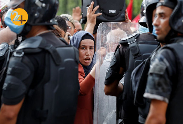 اعتراضات علیه قیس سعید در تونس
