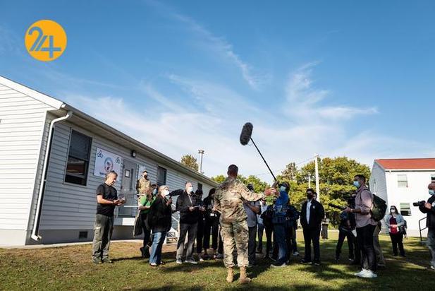 اسکان افغان‌ها در پایگاه ارتش آمریکا